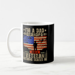 Männer 4. Juli _ USA-Flagge _ Ein Vater, Opa und e Kaffeetasse