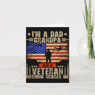 Männer 4. Juli _ USA-Flagge _ Ein Vater, Opa und e Karte
