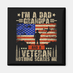 Männer 4. Juli _ USA-Flagge _ Ein Vater, Opa und e Magnet