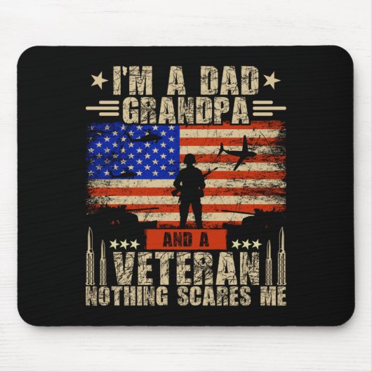 Männer 4. Juli _ USA-Flagge _ Ein Vater, Opa und e Mousepad (Vorne)