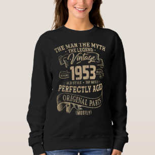 Männer 69 Jahre Vintag 1953 69. Geburtstag Sweatshirt