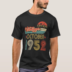 Männer 70. Geburtstag 70 Jahre Vintager Oktober 19 T-Shirt