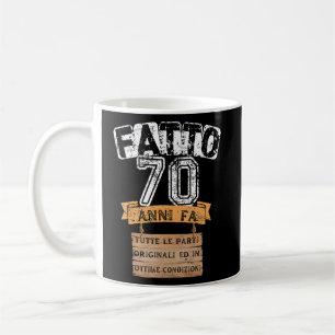 Männer 70 Jahre Geburtstag Vintager Großvater Kaffeetasse