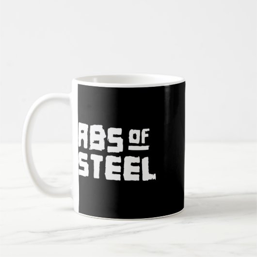 Männer abs von Steel Gym Fitness Workout Bodybuild Kaffeetasse (Links)