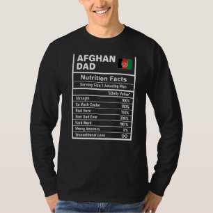Männer afghanischer Vater Ernährung Fakten Vaterta T-Shirt