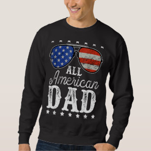 Männer Alle amerikanischen Vater 4. Juli Familienv Sweatshirt