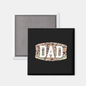 Männer Alte Camouflage Vater1 Magnet (Vorderseite/Rückseite)