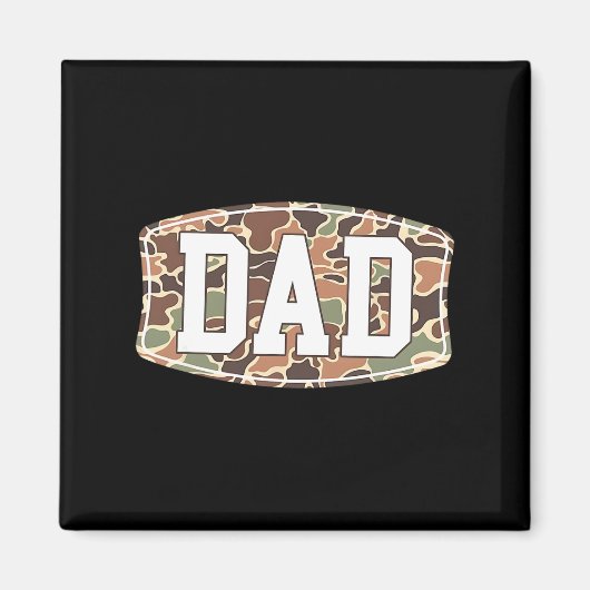 Männer Alte Camouflage Vater1 Magnet (Vorne)