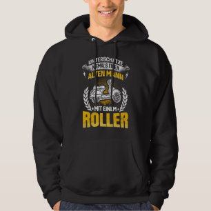 Männer Alter Mann Scooter Moped Sagen Opa Scoot Hoodie