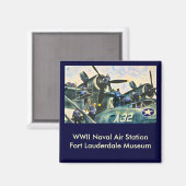 Männer am Arbeitsplatz Magnet (Vorderseite/Rückseite)