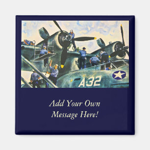 Männer am Arbeitsplatz Magnet