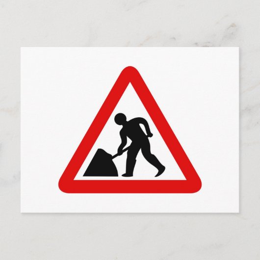 Männer am Arbeitsplatz Postkarte (Vorderseite)