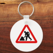 Männer am Arbeitsplatz Schlüsselanhänger (Vorderseite)