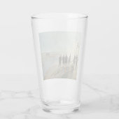 Männer am Strand (gefährliche Arbeit bei Ebbe) Glas (Rückseite)