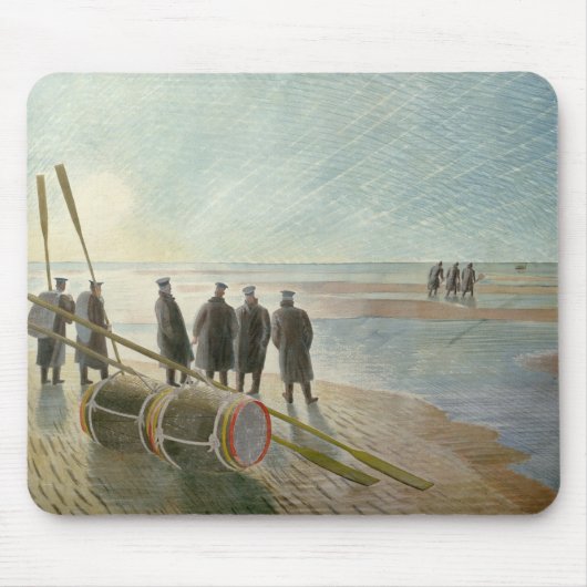 Männer am Strand (gefährliche Arbeit bei Ebbe) Mousepad (Vorne)