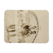 Männer am Strand Stehend Magnet (Horizontal)