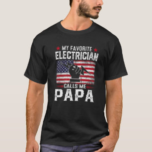 Männer amerikanische Flagge Meine Lieblingselektri T-Shirt