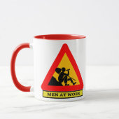 Männer an Arbeit Tasse (Links)