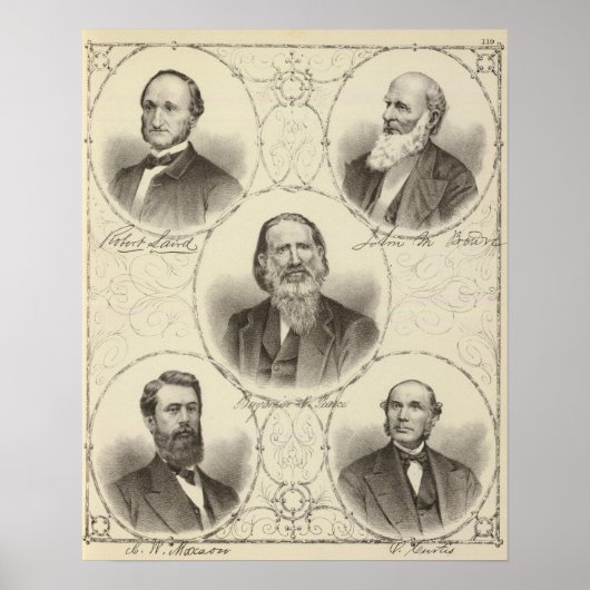 Männer an der Küste von New Jersey Poster (Vorne)