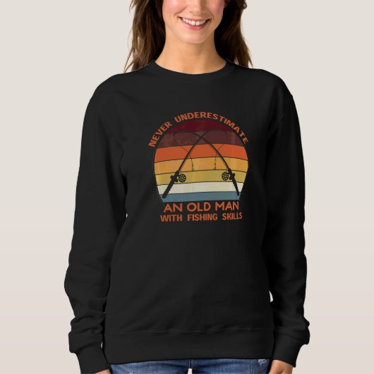 Männer Angel-Opa Fischer Fischermann Papa 3 Sweatshirt (Vorderseite)