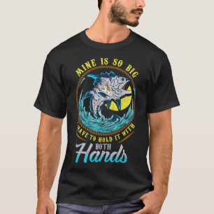 Männer Angelgeschenk Sarkastischer Großer Fisch Zi T-Shirt