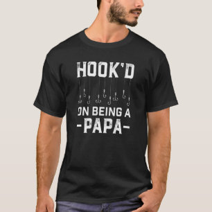 Männer Angeln für Papa Lustiger Fischer Vatertag T-Shirt