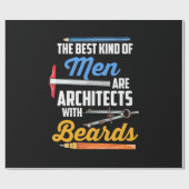 Männer Architekten mit Bärten Geschenkpapier (Flach)