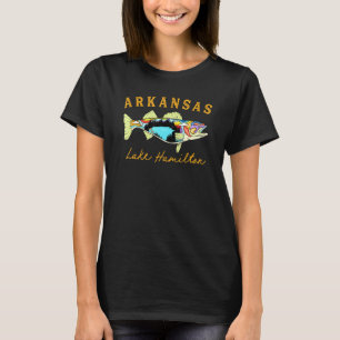 Männer Arkansas Zanderfischen Hamilton Lake Zander T-Shirt