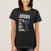 Männer Aruba Nationalstolz Dna Strand Aruba Ro T-Shirt (Vorderseite)