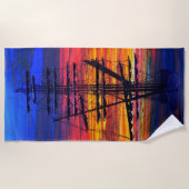 Männer auf dem Handtuch am Liegestuhl (Vorderseite)