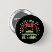 Männer auf dem Weg zum Ehemann fördern zukünftige Button (Vorne & Hinten)