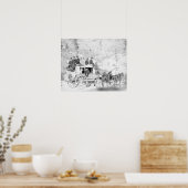 Männer auf einem Foto von "Deadwood Coach" Poster (Küche)