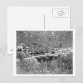 Männer auf Wagenwelle und Hetze für Fotografen Postkarte (Vorne/Hinten)