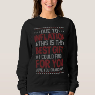 Männer aufgrund der Inflation Beste Großvater Fami Sweatshirt