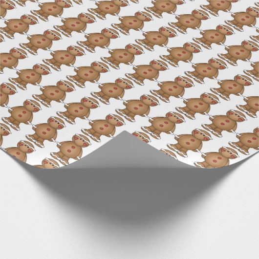 Männer aus Lebkuchen Geschenkpapier (Ecke)