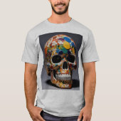 Männer-Avant-Pop Skull Fusion T - Shirt (Vorderseite)
