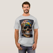 Männer-Avant-Pop Skull Fusion T - Shirt (Vorne ganz)