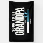 Männer bald Großvater EST 2025 neuer Großvater Banner (Vertikal)