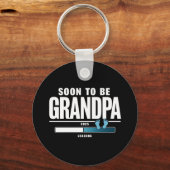 Männer bald Großvater EST 2025 neuer Großvater Schlüsselanhänger (Vorderseite)