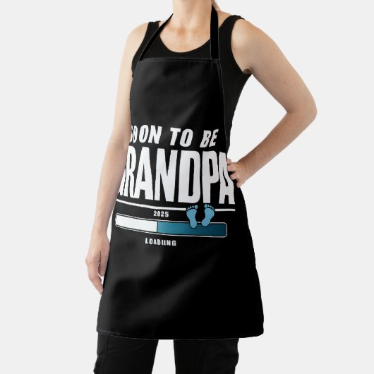 Männer bald Großvater EST 2025 neuer Großvater Schürze (InSitu)