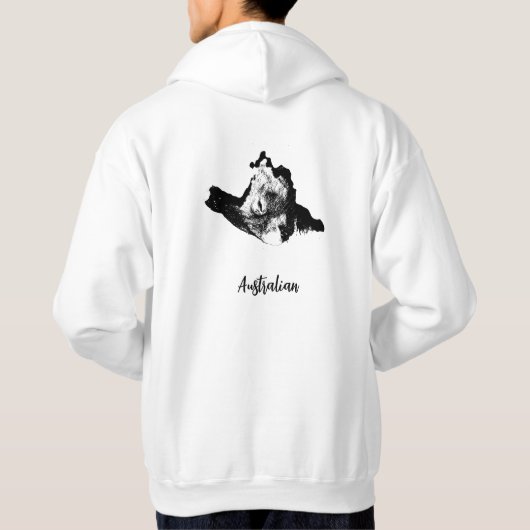 Männer Basic Kapuzen-Sweatshirt Hoodie (Rückseite)