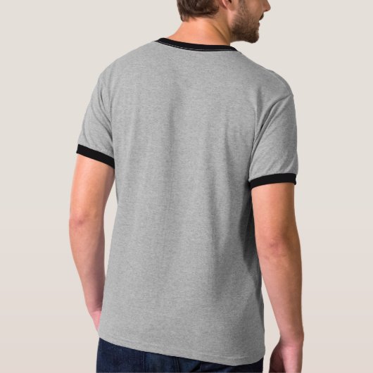 Männer Basic Ringer T-Shirt (Rückseite)