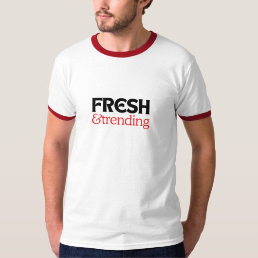 Männer Basic Ringer T-Shirt (Vorderseite)