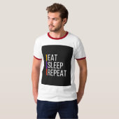 Männer Basic Ringer T-Shirt (Vorne ganz)