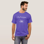Männer Basic T-Shirt | Meine Religion (Vorne ganz)