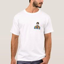 Männer Basic T-Shirt mit Manga-Sicherheitsfachmann