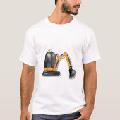 Männer Basic T-Shirt mit witzigem Bagger-Motiv (Vorderseite)