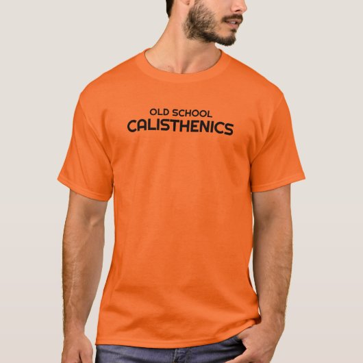 Männer Basic T-Shirt | Old School Calisthenics (Vorderseite)