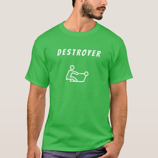 Männer Basic T-Shirt | Zerstörer (Vorderseite)