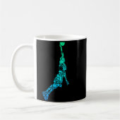 Männer Basketballspieler Trainer Dunking Kaffeetasse (Links)